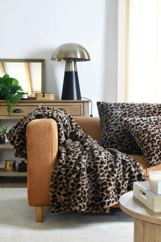 PLEED STOF FAUVES 130X160CM LEOPARD