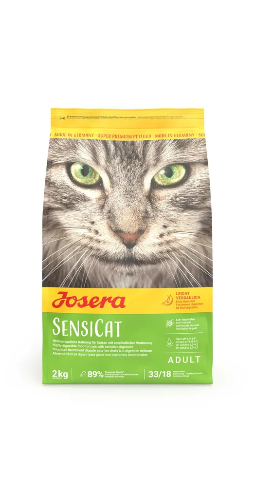 KUIVTOIT JOSERA KASSIDELE SENSICAT 2KG