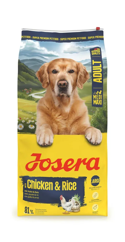 KUIVTOIT JOSERA KOERTELE KANA/RIIS 12,5KG