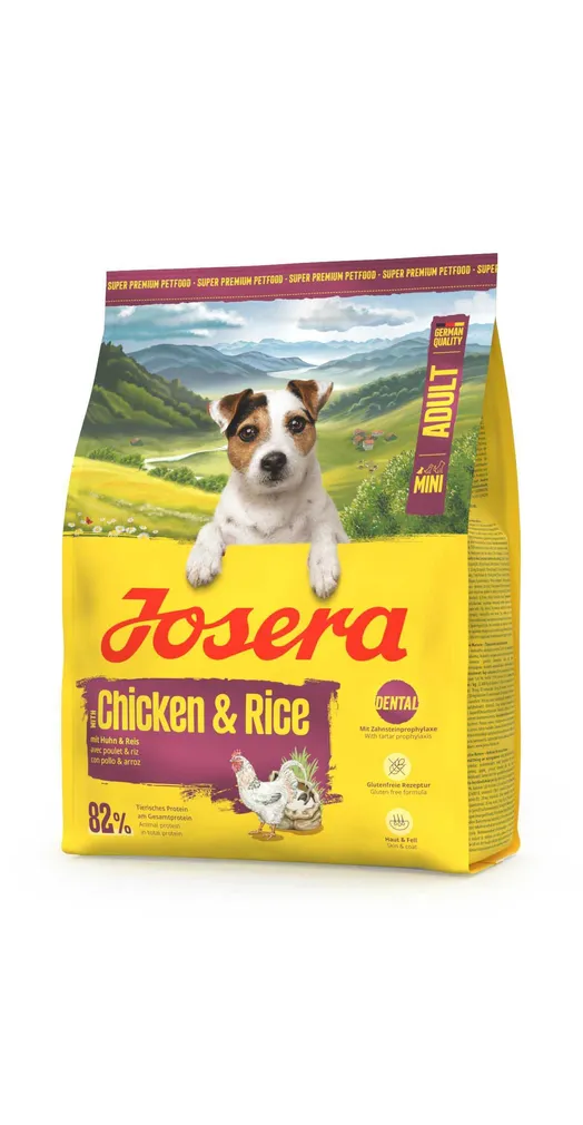 KUIVTOIT JOSERA KOERTELE MINI ADULT KANA/RIIS 900G