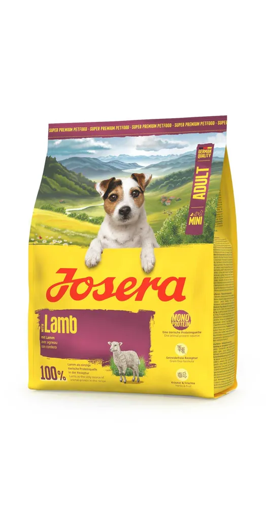 KUIVTOIT JOSERA KOERTELE MINI ADULT LAMMAS 900G