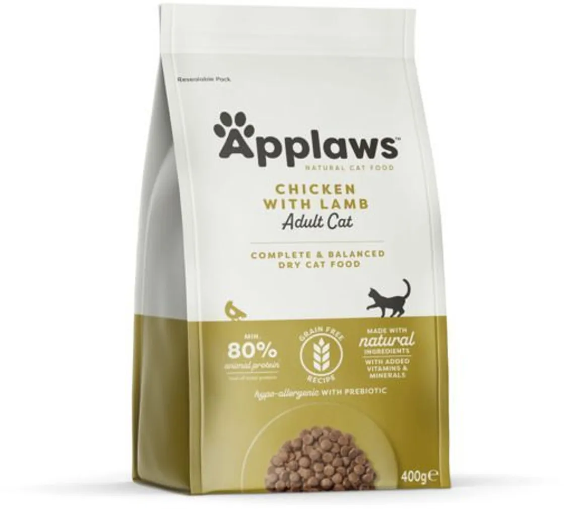 KUIVTOIT APPLAWS KASSIDELE KANA/LAMMAS 400G