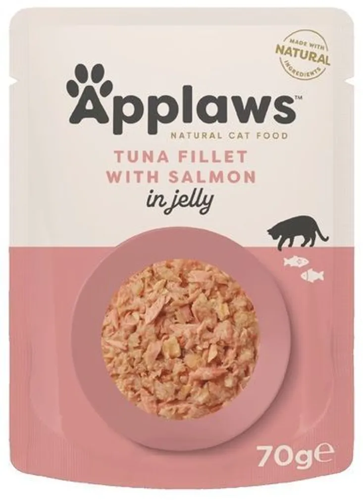 MÄRGTOIT APPLAWS KASSIDELE TUUNIKALAFILEE/LÕHEGA ŽELEES 70G