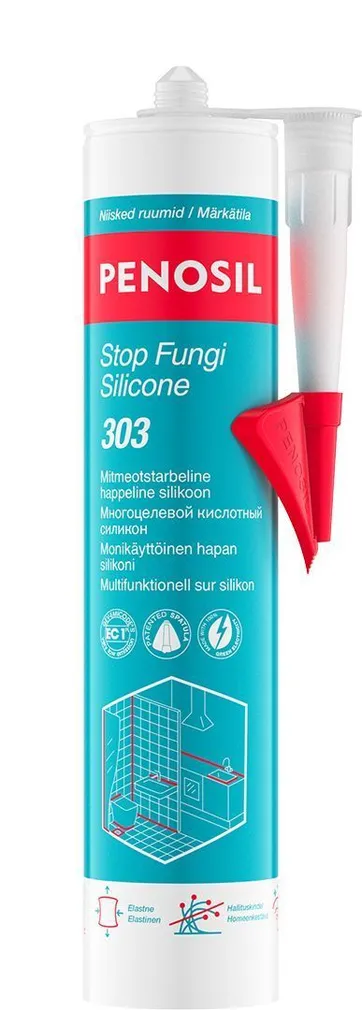 SILIKOON PENOSIL STOP FUNGI SILICONE 303 TRANSPARENT 300ML