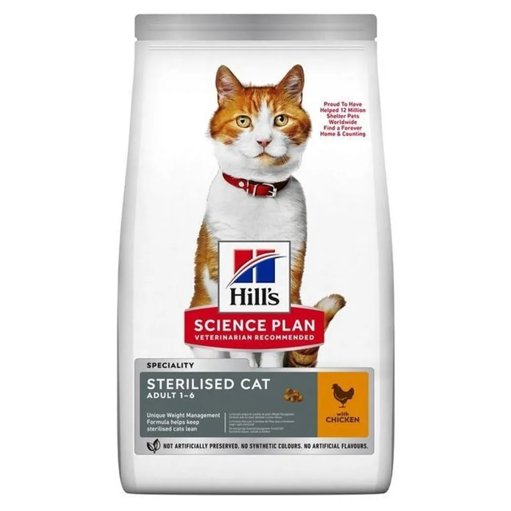 KUIVTOIT HILLS STERILISEERITUD KASSIDELE YOUNG KANA 3KG