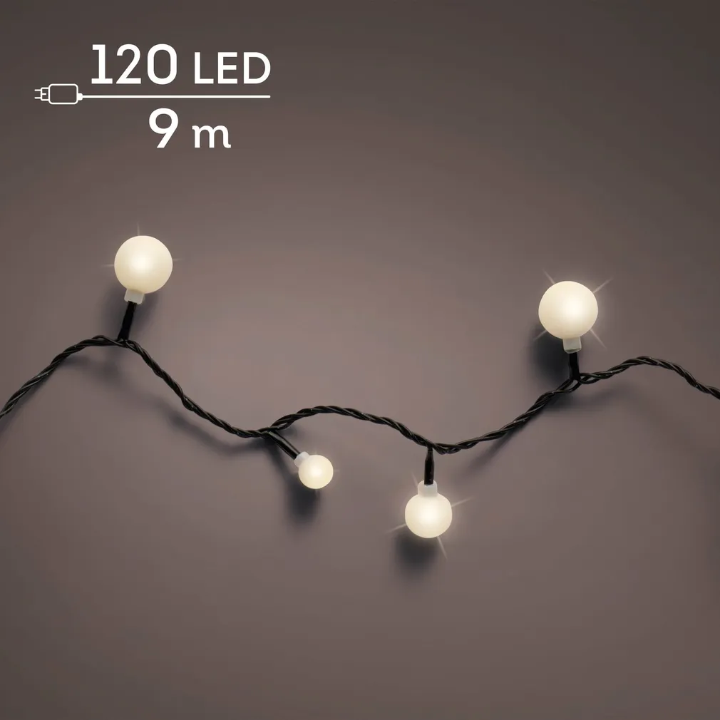 JÕULUVALGUSTUS LUMINEO VÄLIS/SISE CHERRY 120LED SOE/VALGE VALGUS 9M