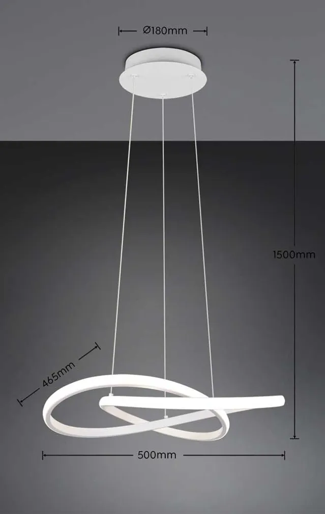 RIPPVALGUSTI REALITY MANSA LED 4000K MATT VALGE