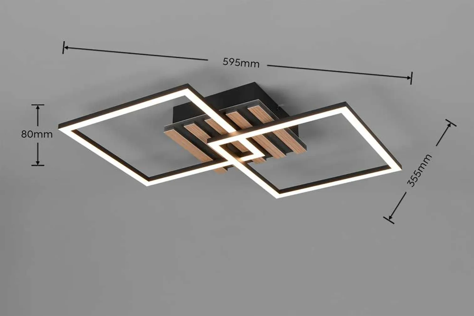 LAELAMP REALITY ZARO 2XLED MATT MUST/PUIT