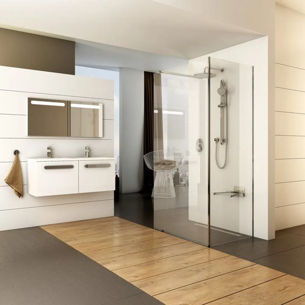 DUŠINURK RAVAK WALK-IN KOMPLEKT 120X80 KROOM