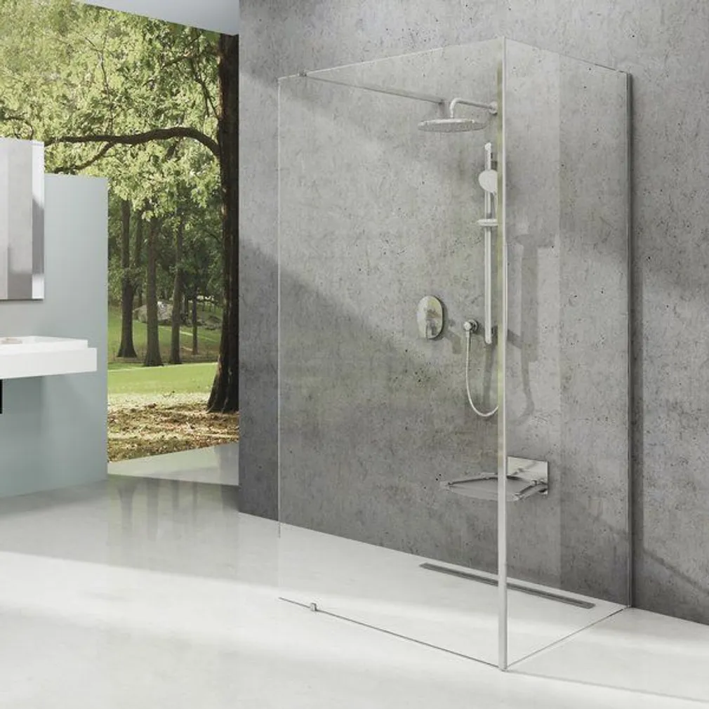DUŠINURK RAVAK WALK-IN KOMPLEKT 110X80 VALGE MATT