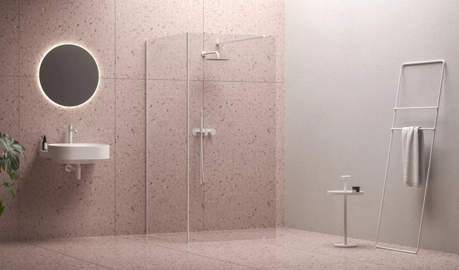 DUŠINURK RAVAK WALK-IN KOMPLEKT 110X80 VALGE MATT