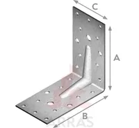 NAELUTUSNURK ARRAS 100X100X55X2,5 ZN (TUGEV)