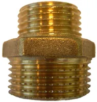 AHENEV KAKSIKNIPPEL MESSING 3/8" X 1/2"VK