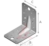 NAELUTUSNURK ARRAS 140X140X90X2,5 TUGEVDATUD