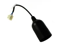 LAMBIPESA E27 JUHE+ÜHENDUSKLEMM MUST DÜWI