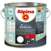 VÄRV ALPINA AQUA WEISSLACK 2,5L VALGE LÄIKIV PUIDU,METALLI
