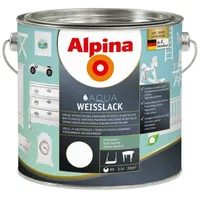 UNIVERSAALVÄRV ALPINA AQUA WEISSLACK 2,5L VALGE SIIDJASMATT