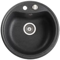 VALAMU GRANIIT KOVA/ALFA Ø500X210MM MUST
