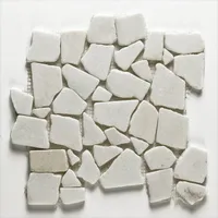 MARMORMOSAIIK SNOW WHITE 305X305X10MM/1,02M2 PAKK