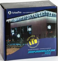 VALGUSKARDIN JÄÄPURIKAKUJULINE ARTUS PRO 180LED SÄDELEV SOE VALGE JÄTKATAV