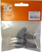 ARVUTIVÕRGU PISTIK TESATEK RJ45 5TK + PISTIKU KATE 5TK PAKIS