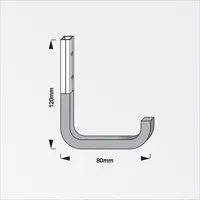 GARAAZINAGI 80 X 12 ALUMIINIUM PUNANE