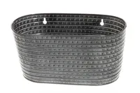 LILLEPOTIÜMBRIS SEINALE METALLIST 30CM HALL