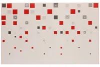 KERAAMILINE DEKOORPLAAT KWANT BIALO-CZERWONY 25X40CM