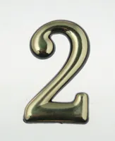 KORTERINUMBER 2 MESSING/PLASTIK