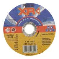 LÕIKEKETAS METALLILE 125X2,0X22MM XR3