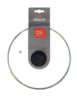 KLAASKAAS METALLÄÄREGA Ø26CM KLAAS