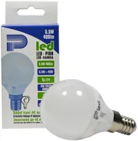 LEDLAMP 5.5W 480LM G45 E14 PLED