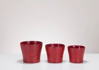 LILLEPOTIÜMBRIS RED CRAQUELE 808/17CM