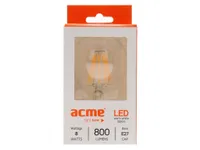 LEDLAMP 8W E27 A60 ASHAPE 3000K 800LM FILAMENT ACME