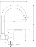 KÖÖGISEGISTI DEANTE ASTER BCA 061M KROOM