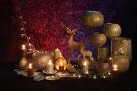 KÜÜNLAÜMBRIS KULDNE 10,5X10,5X9CM