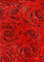 KERAAMILINE DEKOORPLAAT BERYOZA CERAMICA ROSE 25X35CM PUNANE