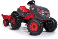 TRAKTOR SMOBY KÄRUGA PUNANE