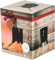 KUUSEJALG WINTERIA 40X40X23,5CM METALL+PUIT MUST 1,2L