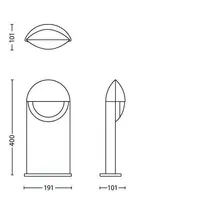 AIAVALGUSTI PHILIPS CAPRICORN HALL 6W LED 600LM IP44 