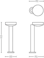 AIAVALGUSTI PHILIPS COCKATOO PEDESTAL 8W LED 800LM IP44 