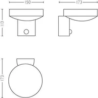 FASSAADIVALGUSTI PHILIPS COCKATOO SENSORIGA 8W LED 800LM IP44