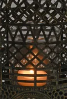 METALL LATERN 16X16X25CM KLAAS SILINDRIGA ANTIIKNE