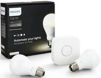 LED LAMP PHILIPS HUE WHITE 2X9,5W E27 A60 KOMPLEKT+SILD