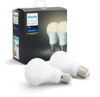 LED LAMP PHILIPS HUE WHITE 9,5W E27 A60 KOMPLEKTIS 2TK