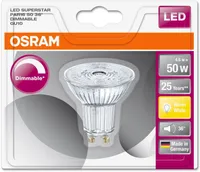 LED LAMP OSRAM LED SUPERSTAR 4,6W GU10 PAR16 2700K 350LM DIMMERDATAV
