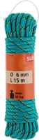 KÖIS SUKI FUN POLÜPROPÜLEEN 6MMX15M ROHELINE/MUST/KOLLANE