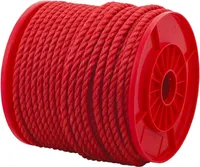 KEERUTATUD KÖIS SUKI POLÜPROPÜLEEN 8MM PUNANE