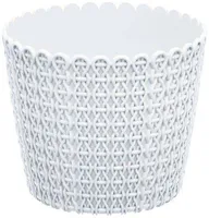 LILLEPOTIÜMBRIS NIFLY Ø19CM PROSPERPLAST VALGE PLASTIK