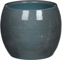 LILLEPOTIÜMBRIS MICA DECORATIONS LESTER H14XØ16CM SININE